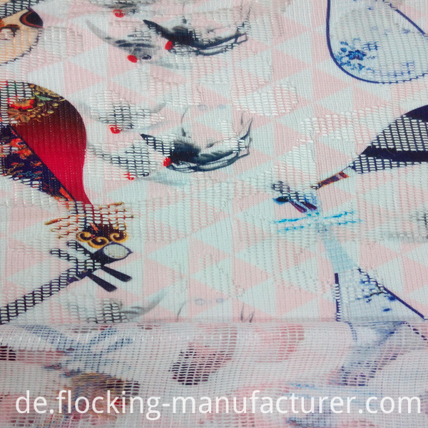 Fashion Polyester Printed Mesh Net Garment/ Home Textile Fabric
